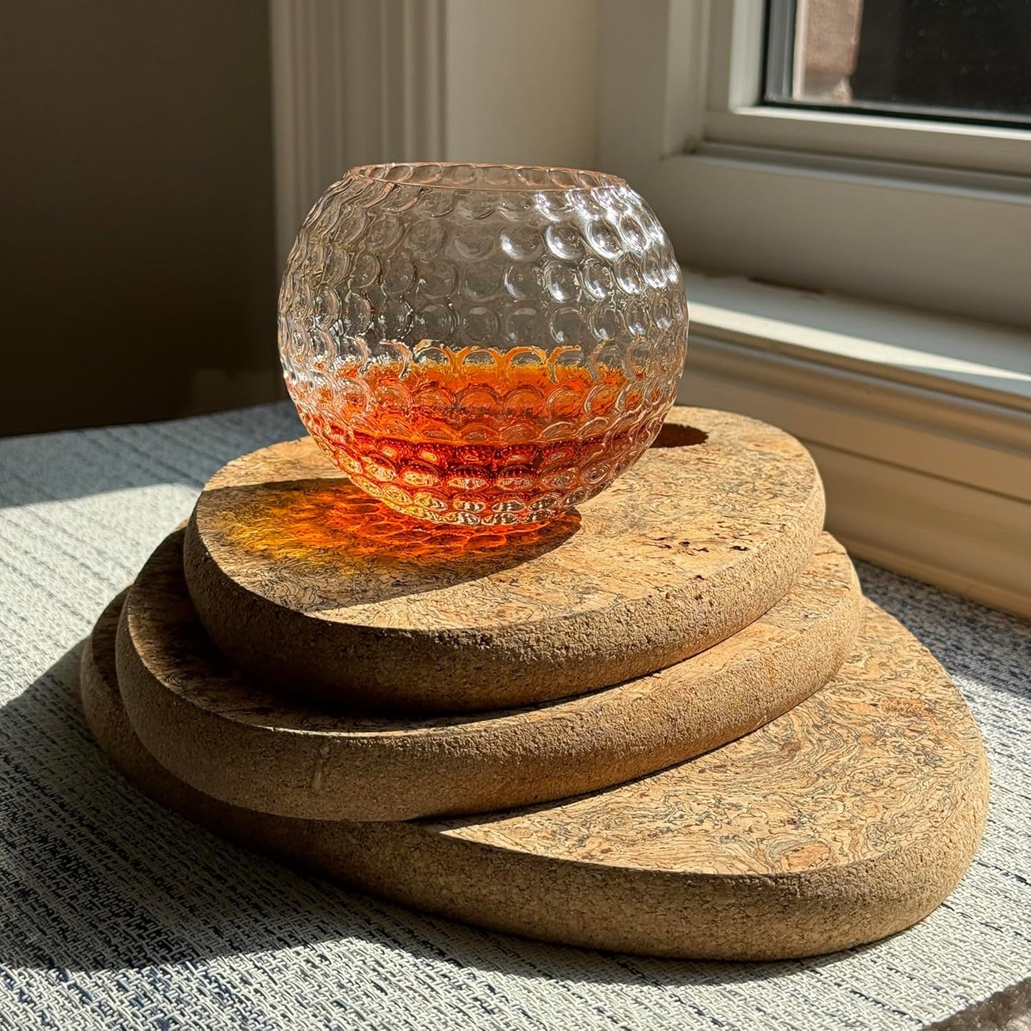 Golf Ball Whiskey Glasses, 10oz Rocks Glass for Rum, Scotch, and Wine, Whiskey Glass Bourbon Gift. Ideal for Cocktails, Old Fashioned Drinks, Gifts for Golfers, Men and Women Who Enjoy Whiskey