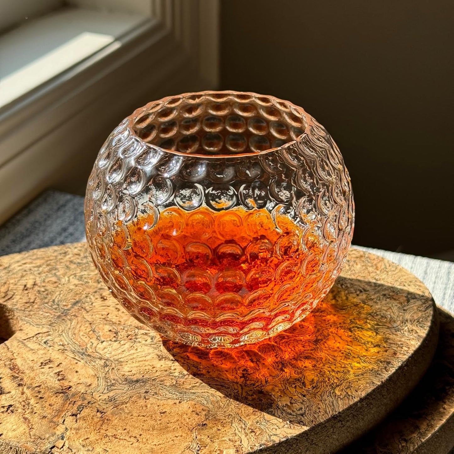 Golf Ball Whiskey Glasses, 10oz Rocks Glass for Rum, Scotch, and Wine, Whiskey Glass Bourbon Gift. Ideal for Cocktails, Old Fashioned Drinks, Gifts for Golfers, Men and Women Who Enjoy Whiskey