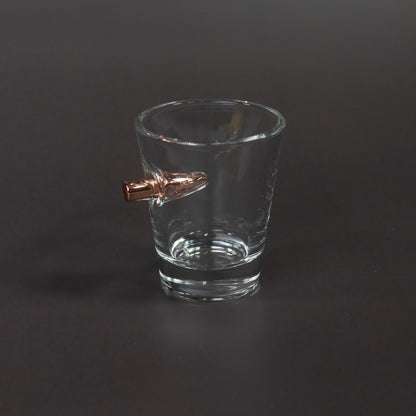 Set of Shot Glasses With Real 308 Bullet Embedded